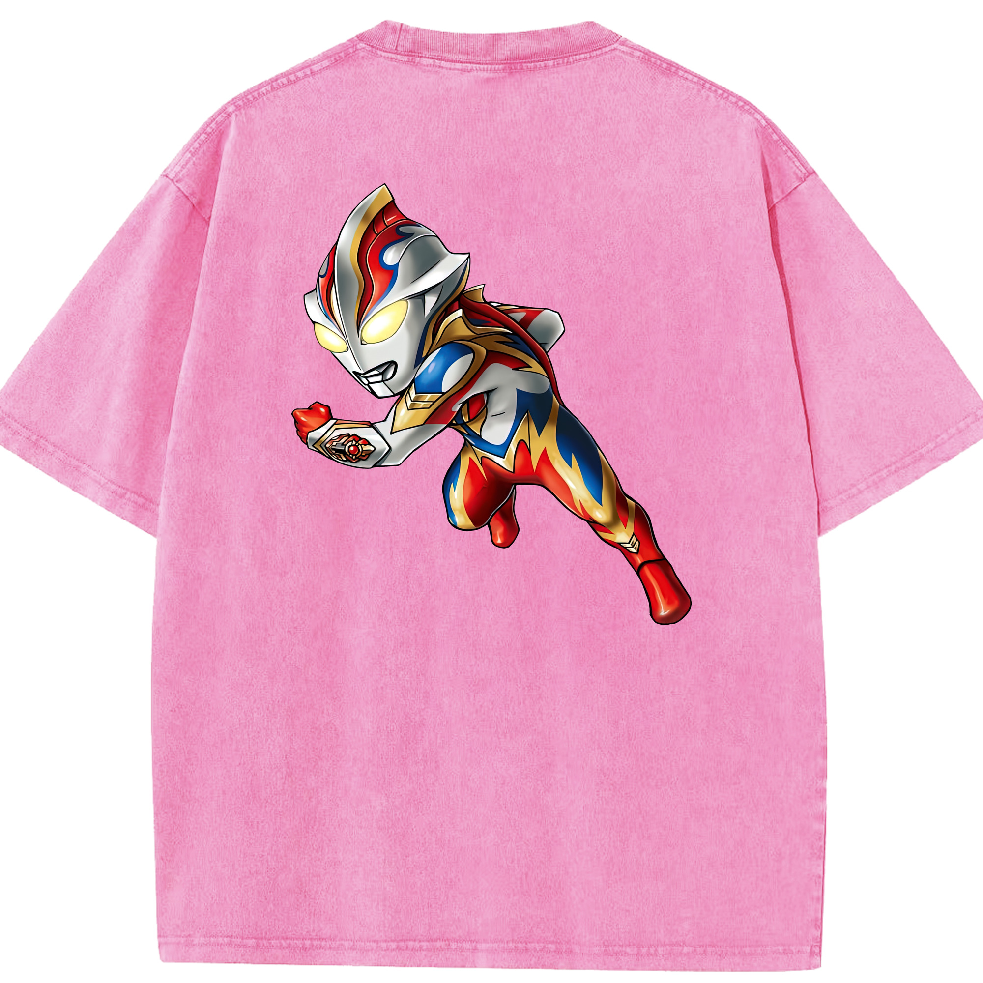 （画像用） ウルトラマン Ultraman 綿100% ヴィンテージ風 半袖Tシャツ（背面プリント）